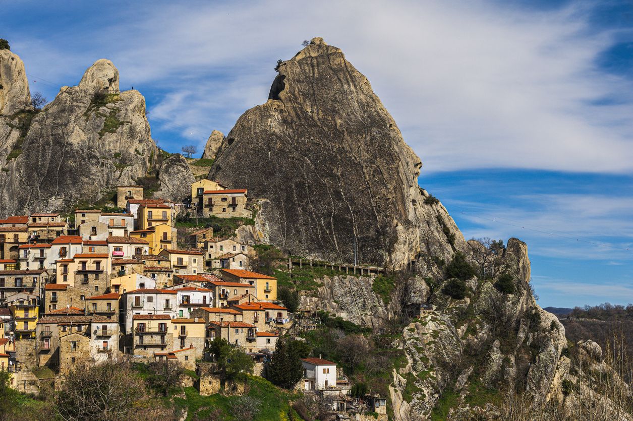 Pueblo de Basilicata: Castelmezzano, en Italia