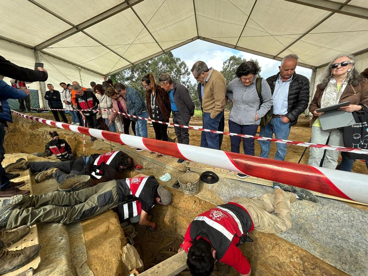 EN IMÁGENES: Así avanzan los trabajos de exhumación en la fosa común de La Lloba, en Castrillón