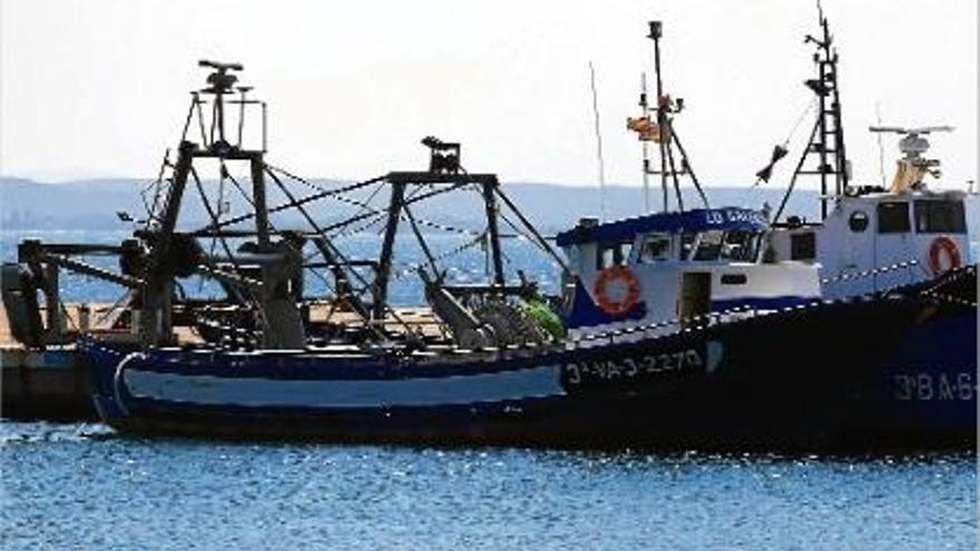 L&#039;embarcació amarrada al port de Roses, on es manté immobilitzada fins la setmana vinent.