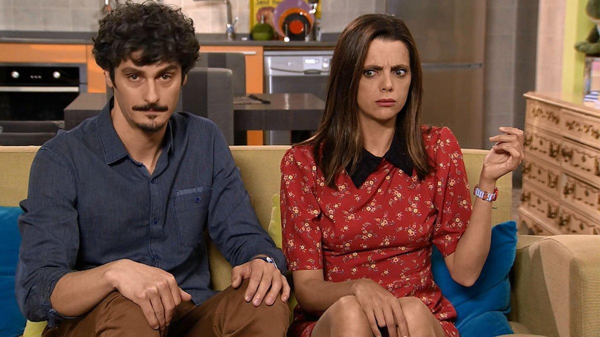 Javier Maroto (Antonio Pagudo) y Lola Trujillo (Macarena Gómez) en 'La que se avecina'