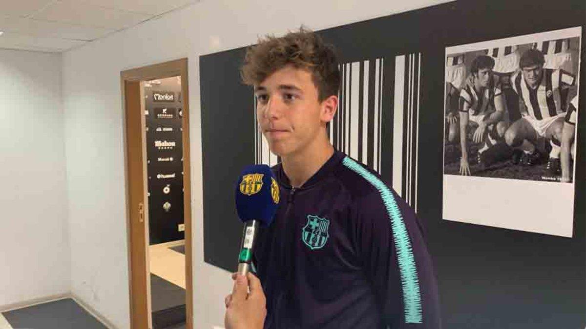 Nico debutó con el Barça B en Castellón