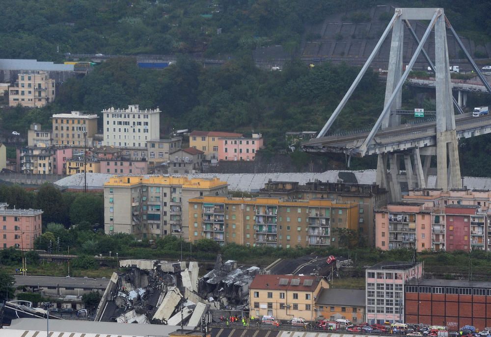 Es desploma un viaducte d'una autopista a Gènova