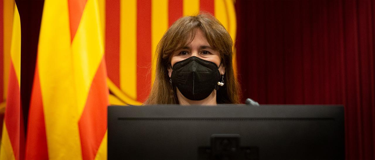 La presidenta del Parlament, Laura Borràs.