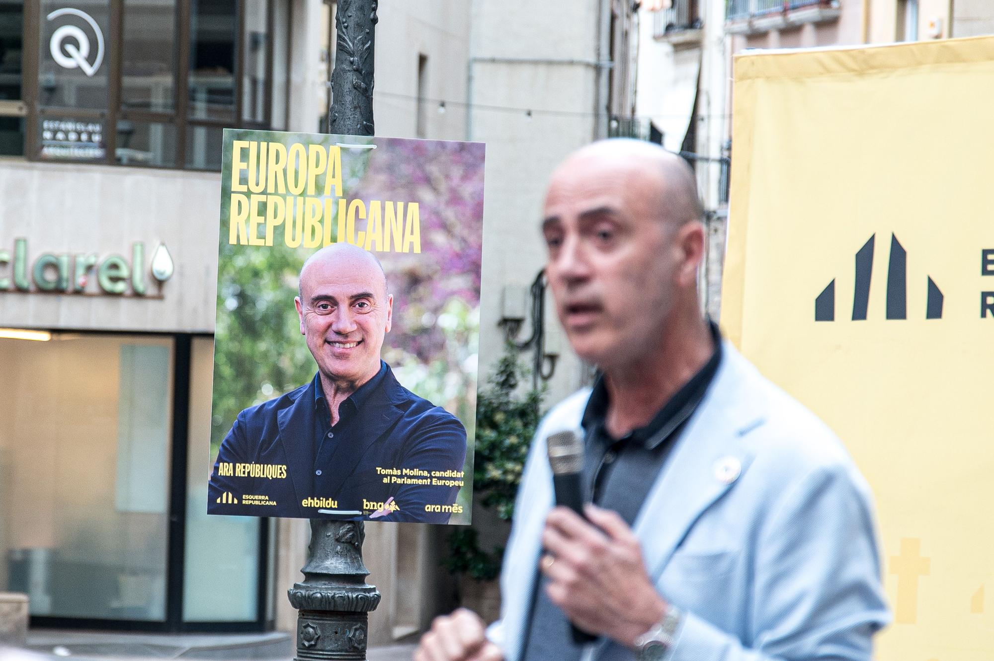 L’acte d’ERC a les eleccions europees del 9 de juny a la capital del Bages amb Tomàs Molina, en imatges