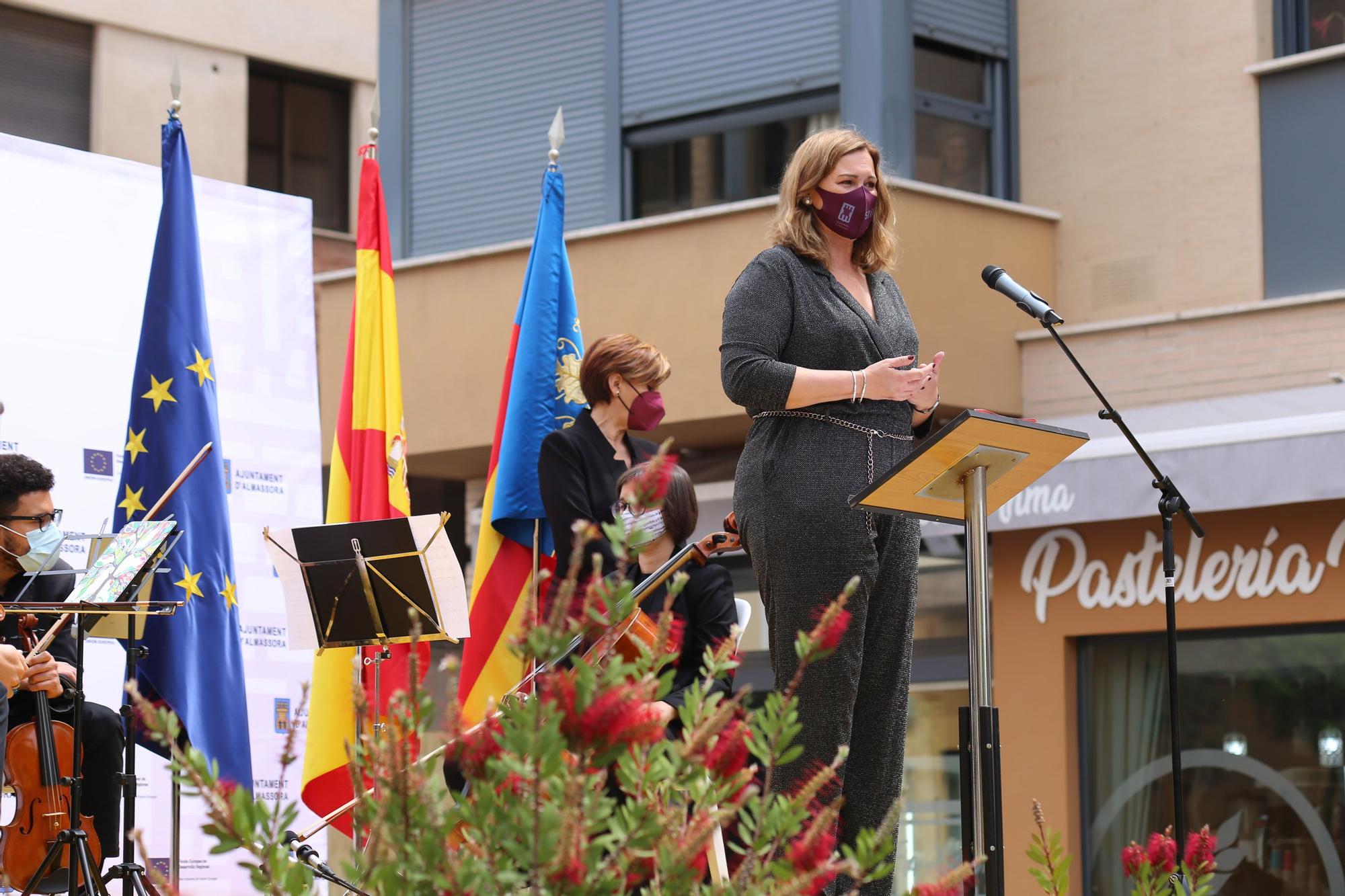 Homenaje en Almassora a las víctimas del covid y los trabajadores esenciales durante la pandemia