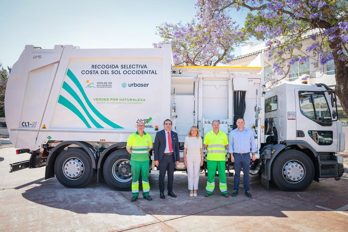 La Mancomunidad ha presentado nuevos vehículos para la recogida selectiva de residuos en Marbella.
