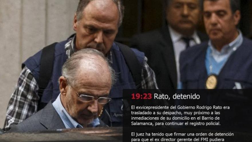 La detención y puesta en libertad de Rodrigo Rato