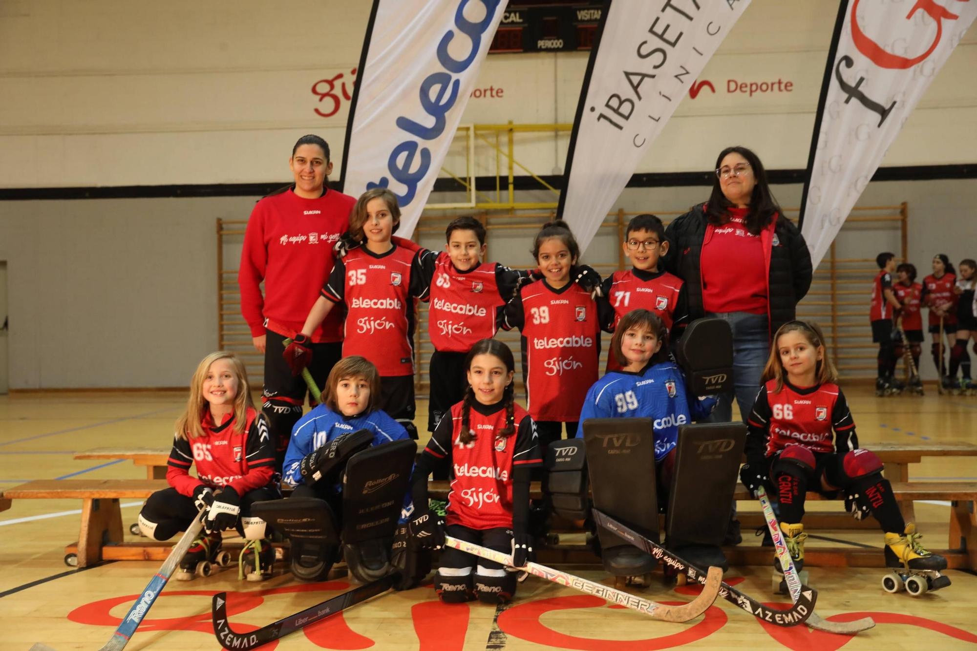 Presentación de los equipos del Telecable de hockey sobre patines