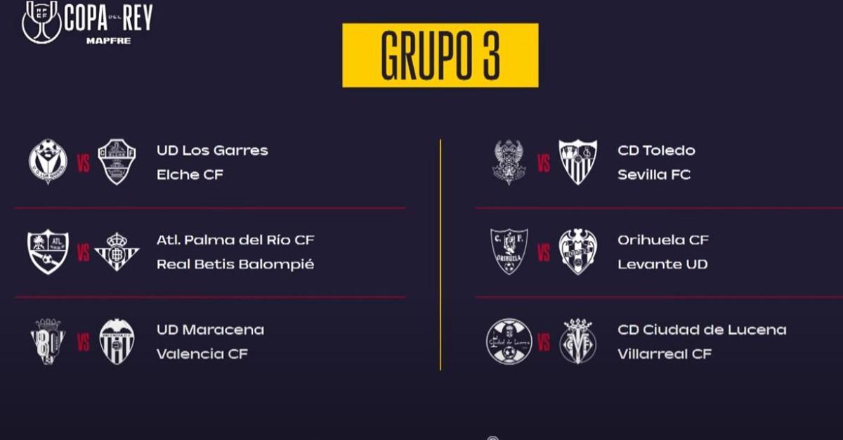 Primeros rivales para Valencia y Levante en Copa del Rey.