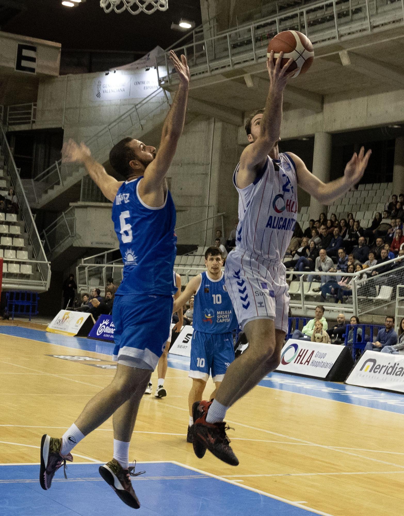 Sexta victoria HLA Alicante que vence al Melilla (77-60)