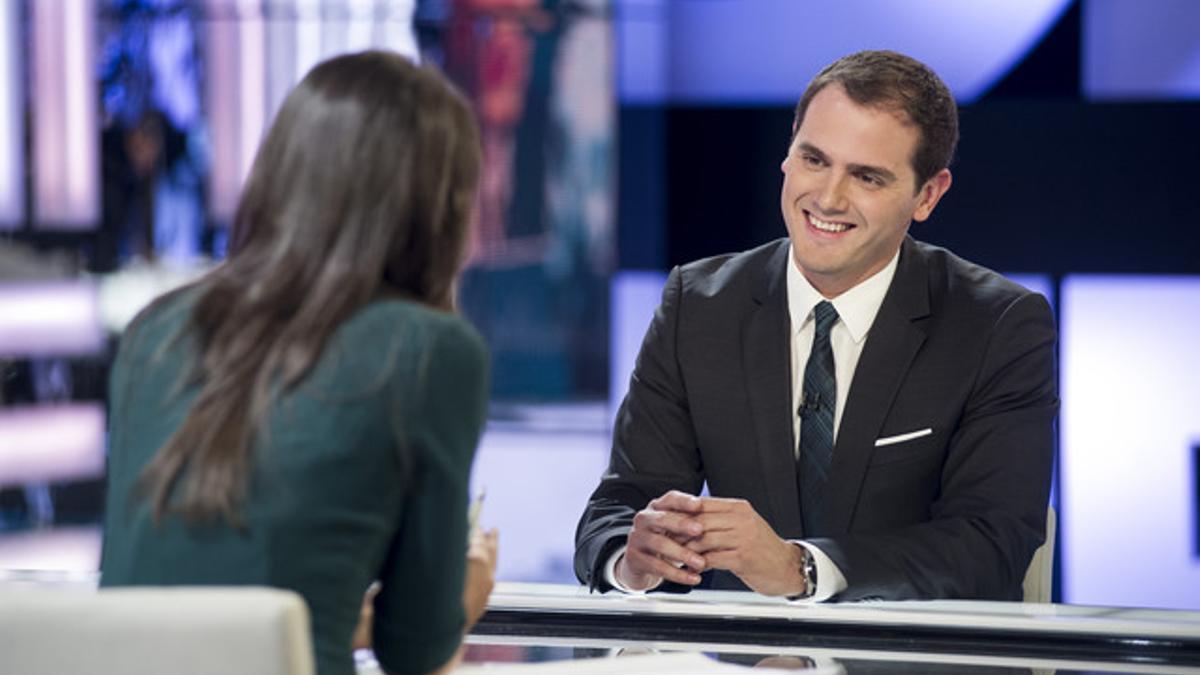 El presidente de Ciutadans, Albert Rivera, en el programa 'El objetivo', de La Sexta.