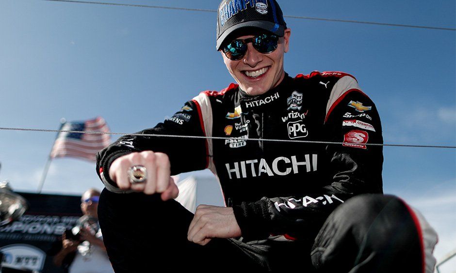 Josef Newgarden en Iowa