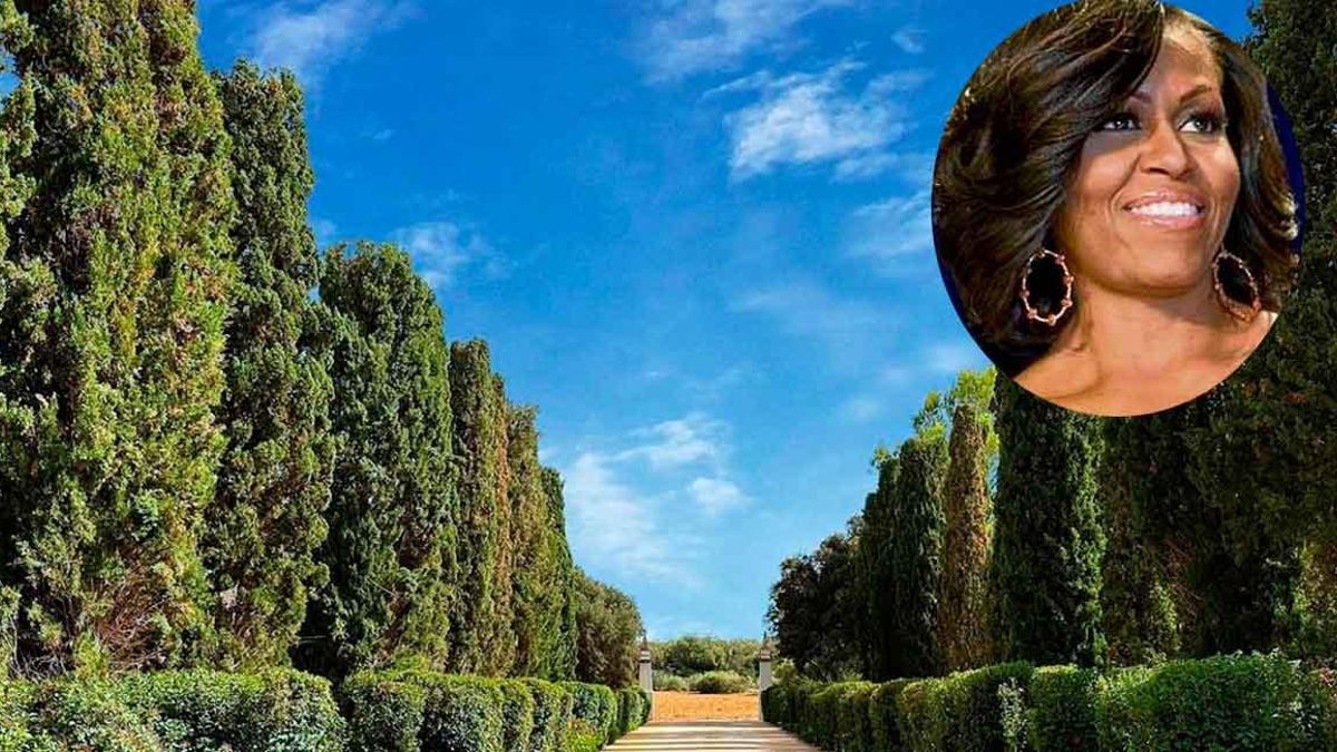 Imagen de la finca donde se aloja Michelle Obama