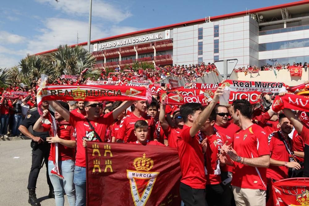 Ambiente en Nueva Condomina antes del partido