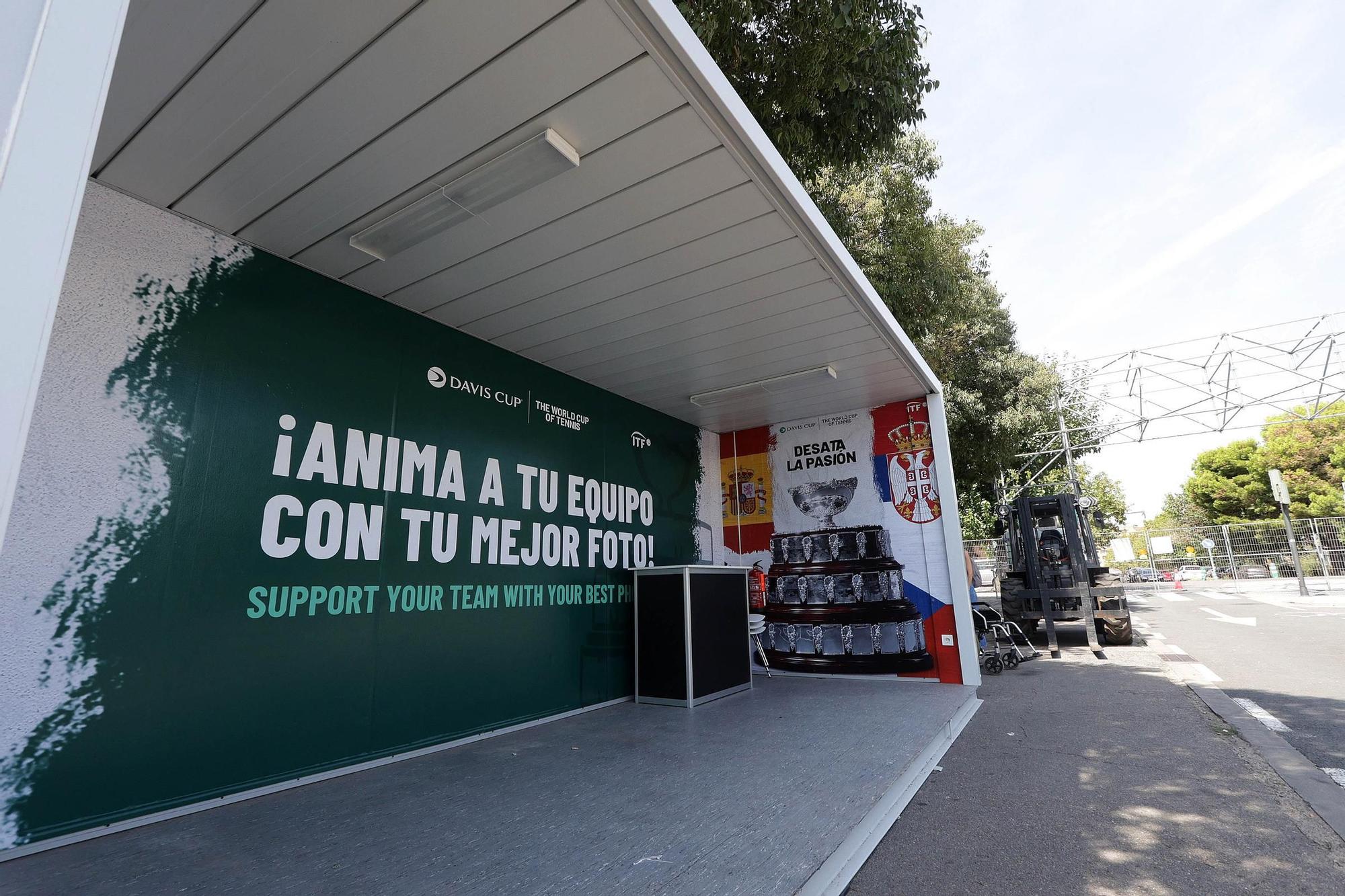 Así luce la pista de la Davis en la Fonteta