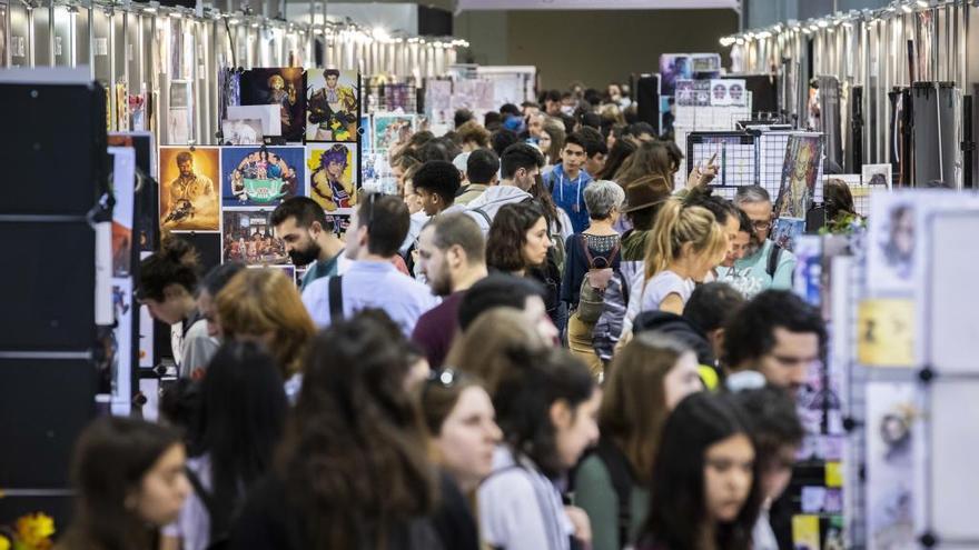 El público durante la primera jornada del Salón del Cómic de Feria València.