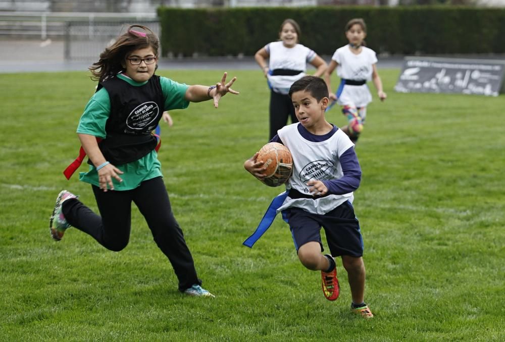 Los All Blacks dirigen un entrenamiento con alumnos en Gijón