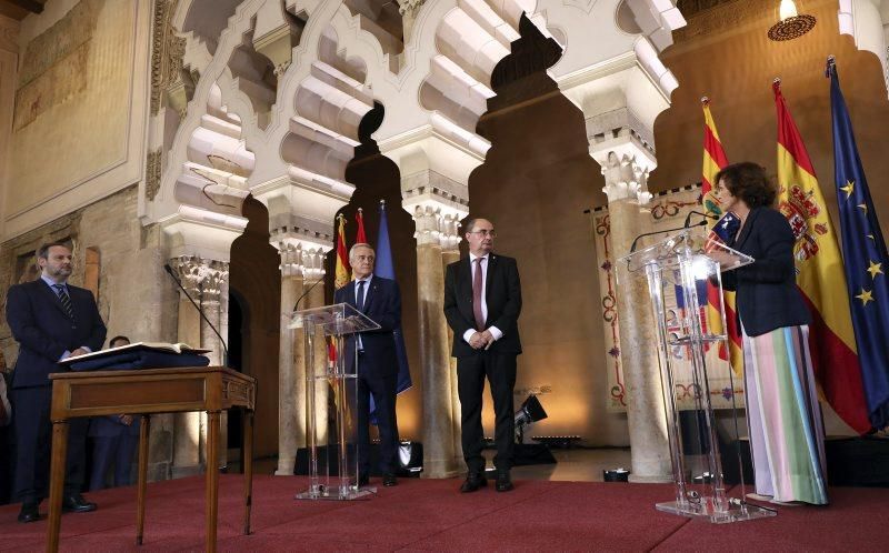 Toma de posesión de Javier Lambán como presidente de Aragón