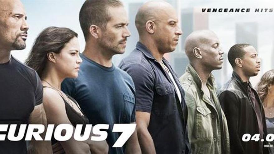 El póster de &#039;Furious 7&#039;.