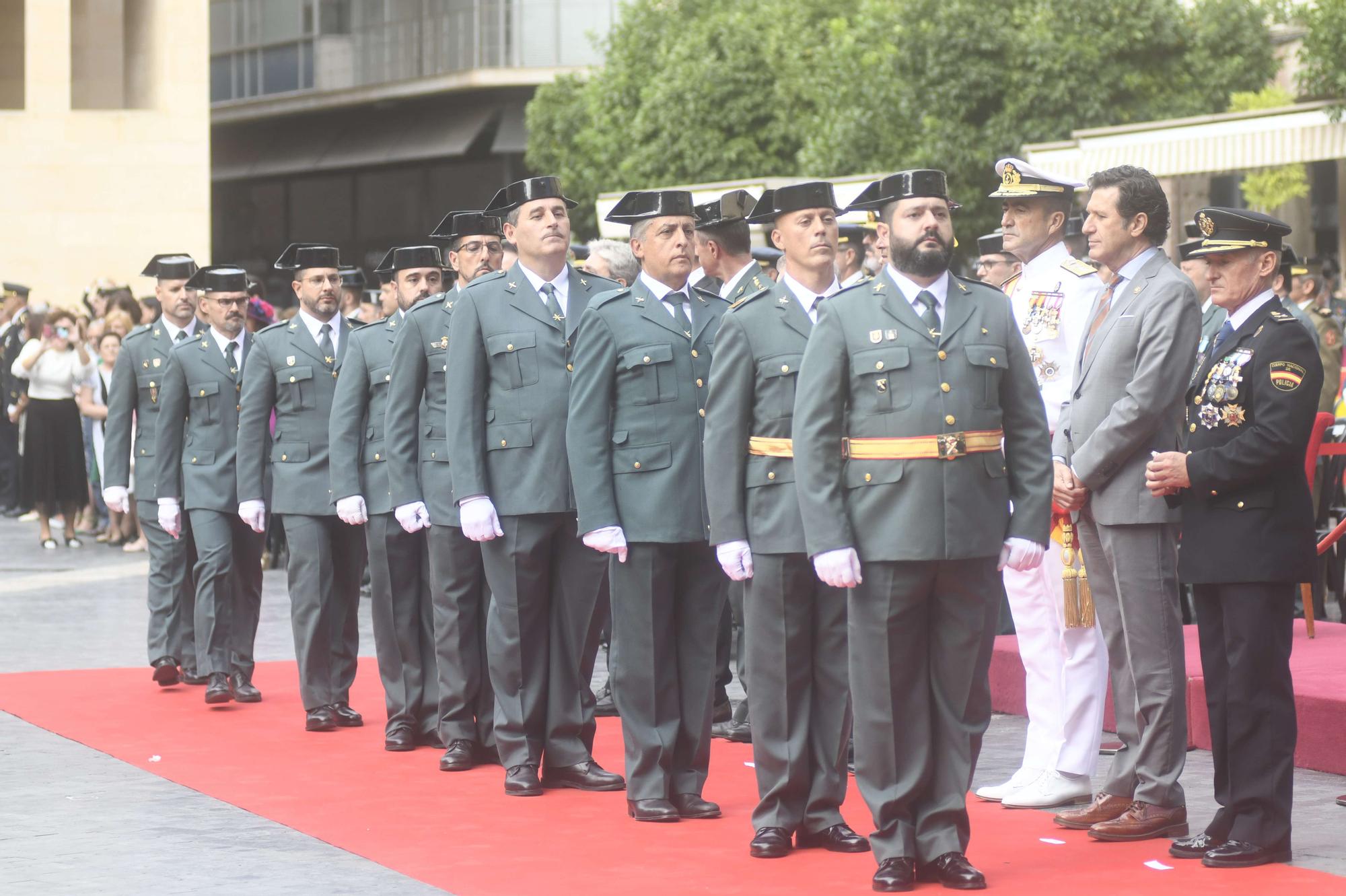 Acto institucional de la Guardia Civil en Murcia por el día de su Patrona