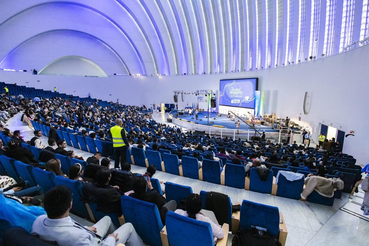 Un instante de la convención.