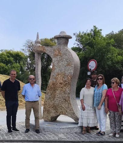 Inauguración de la pieza, ayer. | D.P.