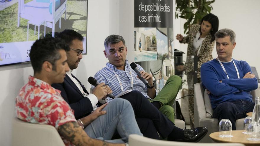 Diego Calvo, el moderador Mano Soler, Raúl Benito y Marc Rahola.