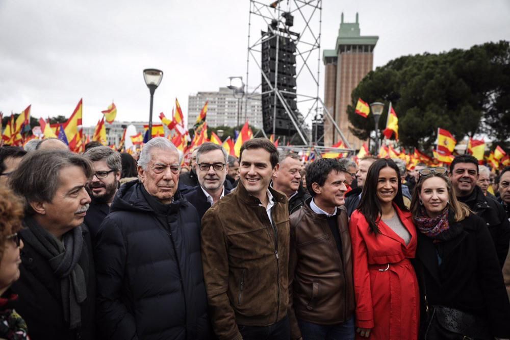 Políticos mallorquines en la protesta de Madrid