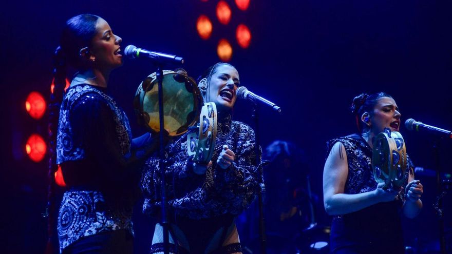 El último concierto de la gira “Diluvio”, de Tanxugueiras, en diciembre pasado en A Coruña. | // CASTELEIRO
