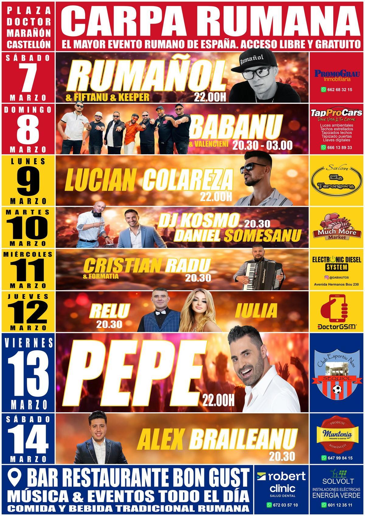 El cartel del evento que debía celebrarse en la plaza Doctor Marañón.