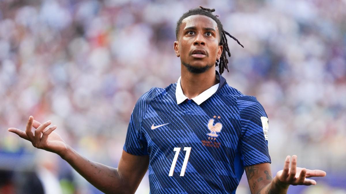 Michael Olise, con la selección de Francia