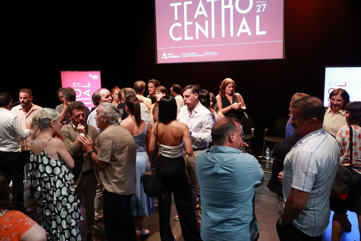 La consejera de Cultura, Patrimonio Histórico y Deporte, Patricia del Pozo (1i), tras la presentación de la temporada 2026-2027 del Teatro Central de Sevilla. A 16 de julio de 2026 en Sevilla (Andalucía, España). 16 JULIO 2026 Rocío Ruz / Europa Press 16/07/2026. Patricia del Pozo;Rocío Ruz