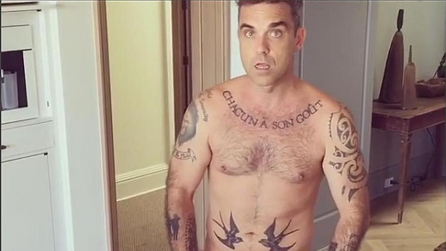 Robbie Williams se desnuda en un vídeo