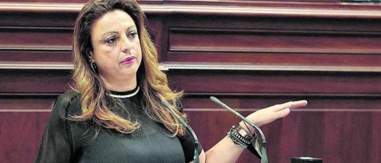 Cristina Valido, portavoz de CC en asuntos sociales en el Parlamento canario.