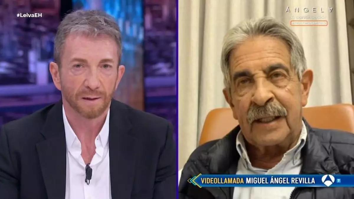 Pablo Motos y Miguel Ángel Revilla, en 'El hormiguero'.