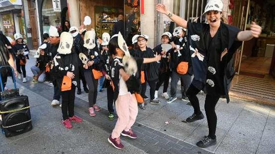 Actividad de promoción del Samaín, en As Conchiñas.