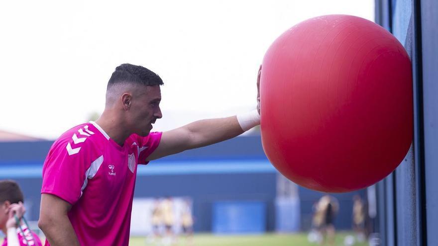 Alfonso Herrero, la nota positiva en el Málaga CF antes de iniciar el 'stage' en Estepona