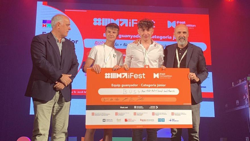 L'equip del projecte Busy, segon classificat a l'iFestCat