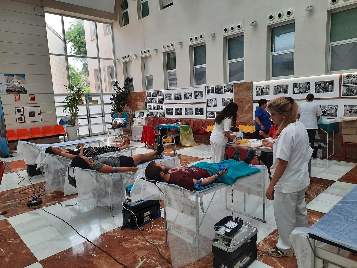 Imagen de una jornada anterior de donación de sangre en el Hospital de Alicante