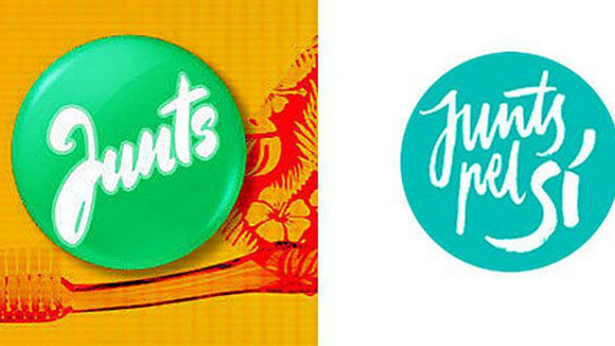 El logotipo de la campaña de verano de TV-3, junto al de la candidatura Junts pel Sí.