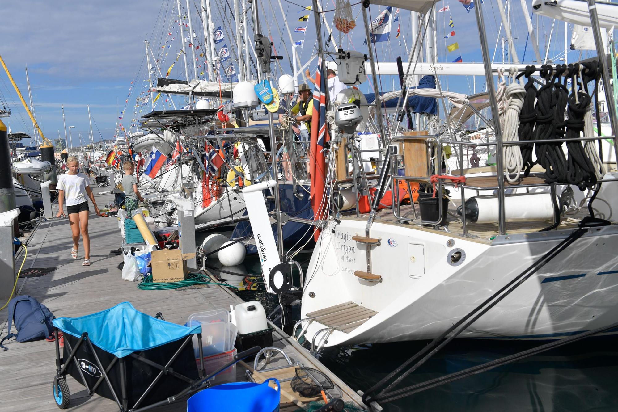 Participantes en la regata ARC, en el Muelle Deportivo de Las Palmas de Gran Canaria