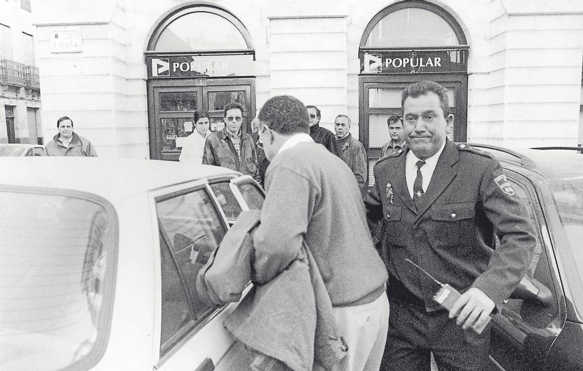 El Banco Popular de Yecla en dias posteriores al atraco