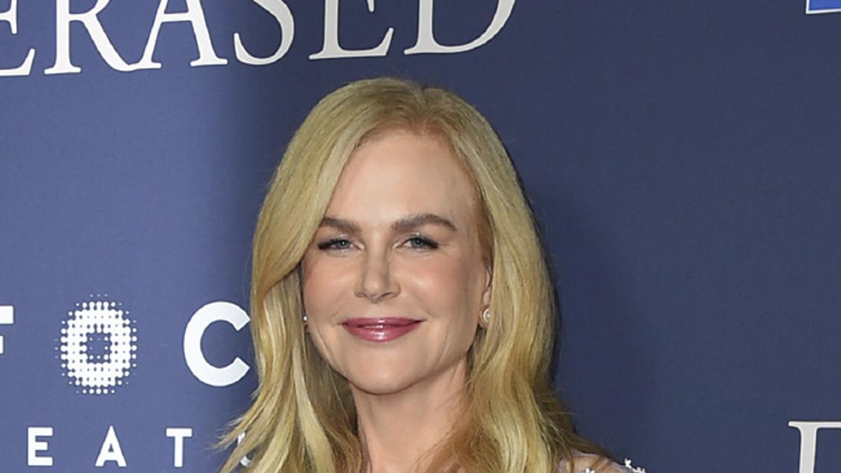 Nicole Kidman con vestido de lentejuelas en el estreno de la película 'Boy Erased'