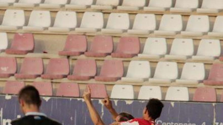 Celebración de un gol de Iñaki.