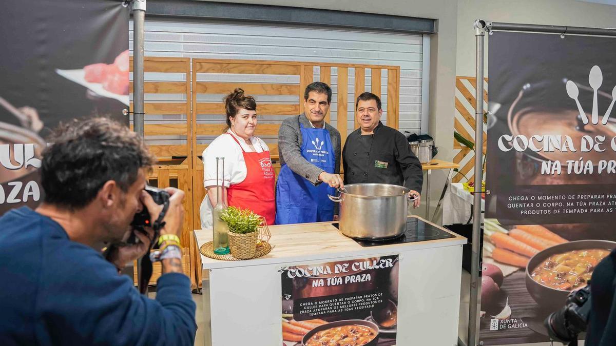 Alén Castro aprovechó para promocionar la iniciativa Cocina de Culler.
