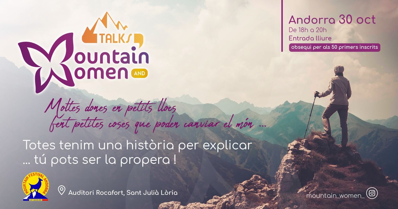 El Mountain Festival Andorra pone el foco en el papel de la mujer en el deporte