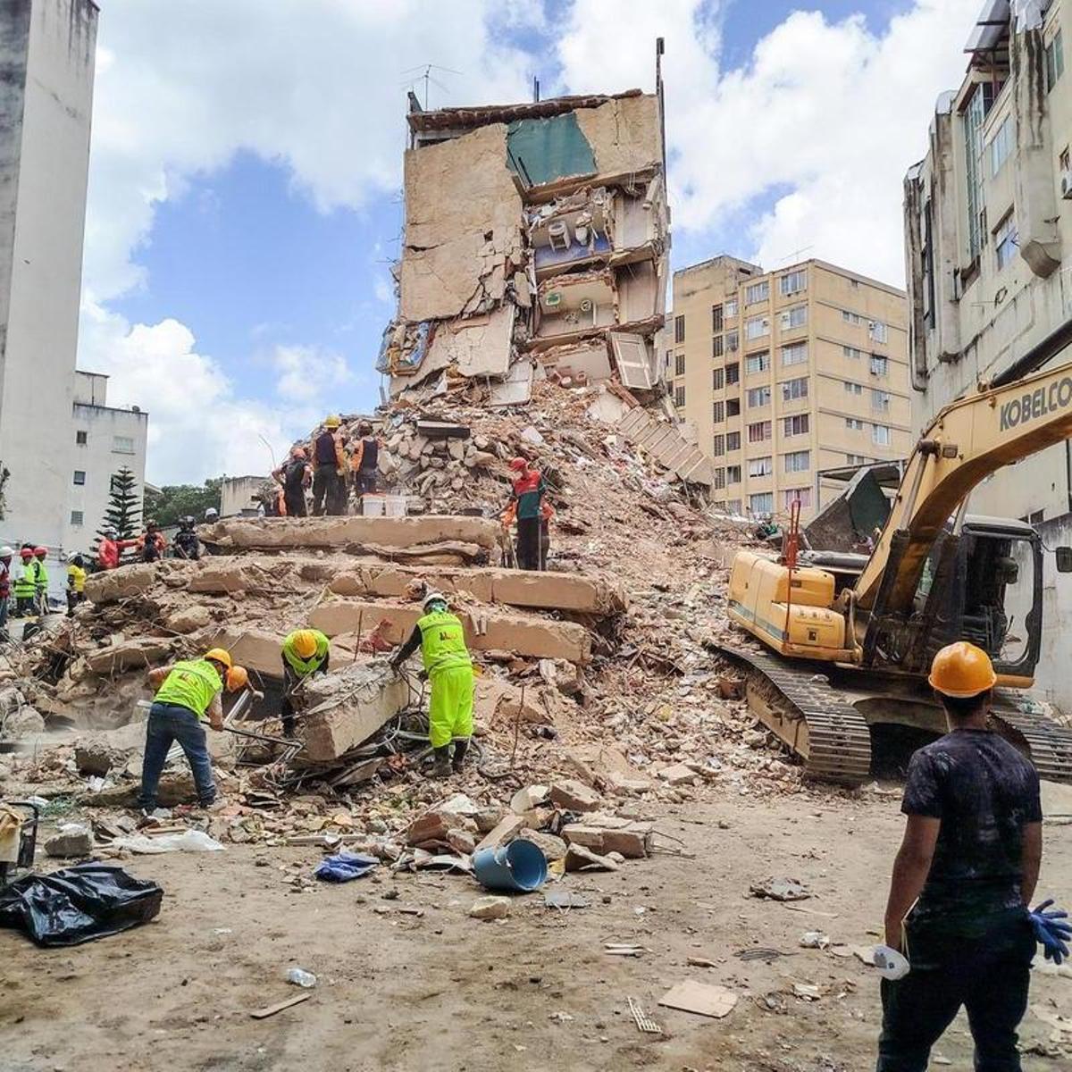 Venezuela, ante la titánica tarea de la reconstrucción una semana después del terremoto sin esperanzas ya de hallar a más supervivientes