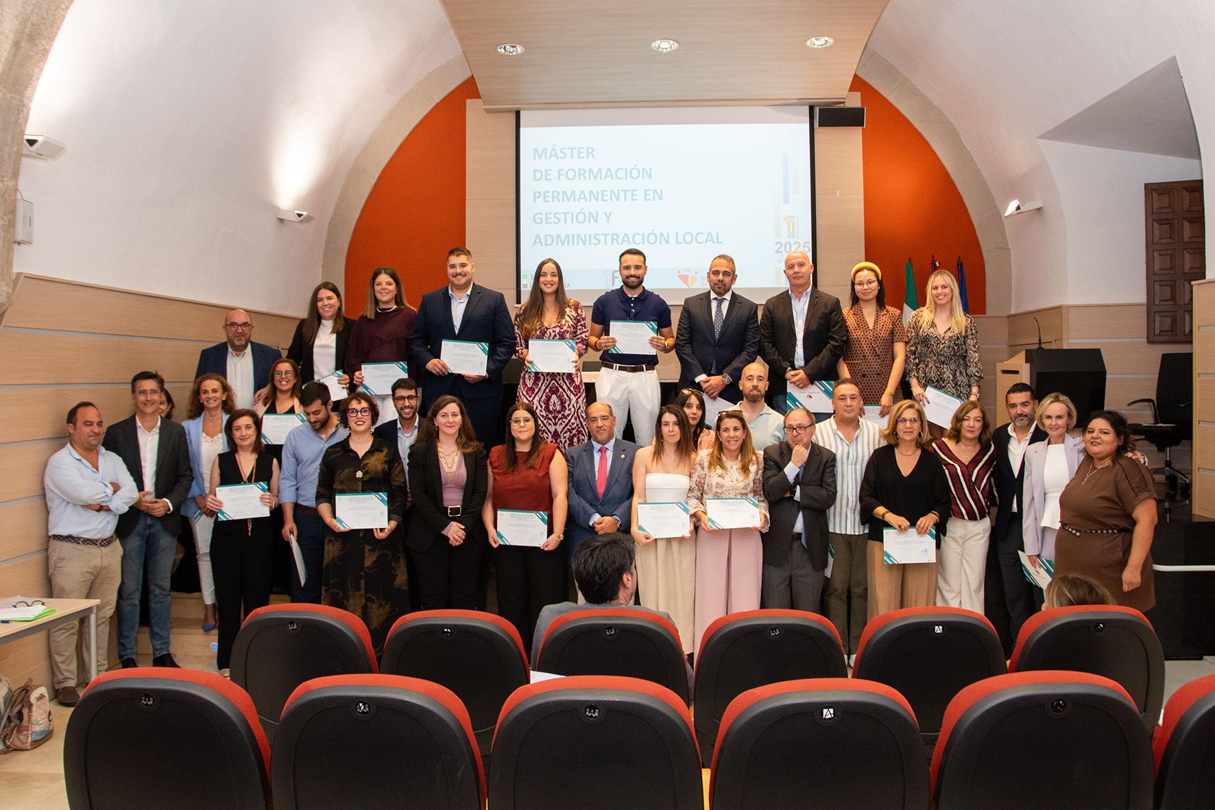 Acto de inauguración de la tercera edición del Máster de Formación en Gestión y Administración Local
