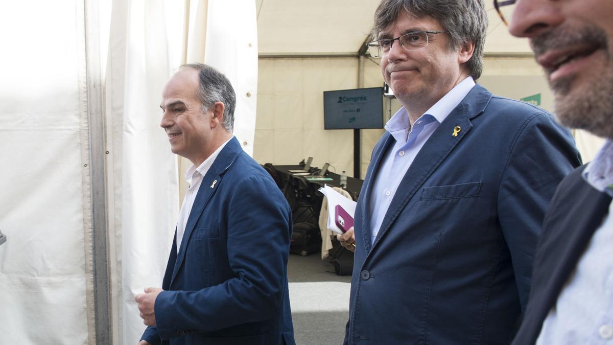 El expresidente de la Generalitat Carles Puigdemont y el exconseller Jordi Turull.