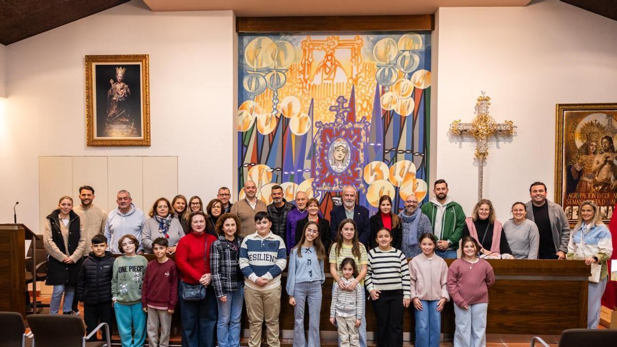 Entrega de premios del Concurso de Dibujo Infantil de la Agrupación de Cofradías, celebrada este jueves.